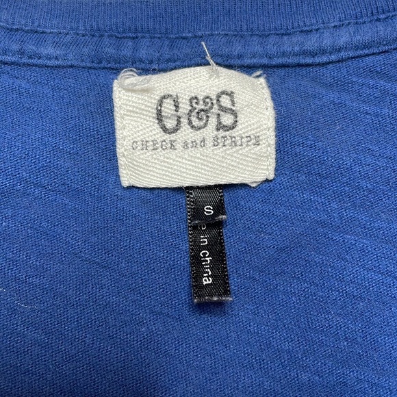 Check & Stripes Blue Short Sleeve Tee - Picture 6 of 7